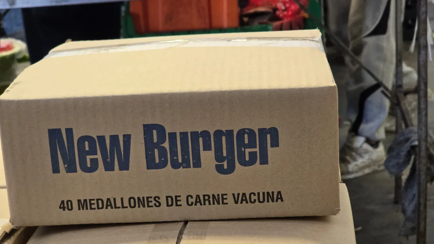 Caja de medallones New Burger x40 de carne vacuna